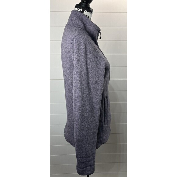 The North Face Knit Fleece Jacket Womens Lavender S Zip Front Pockets CorpCore - Picture 8 of 13